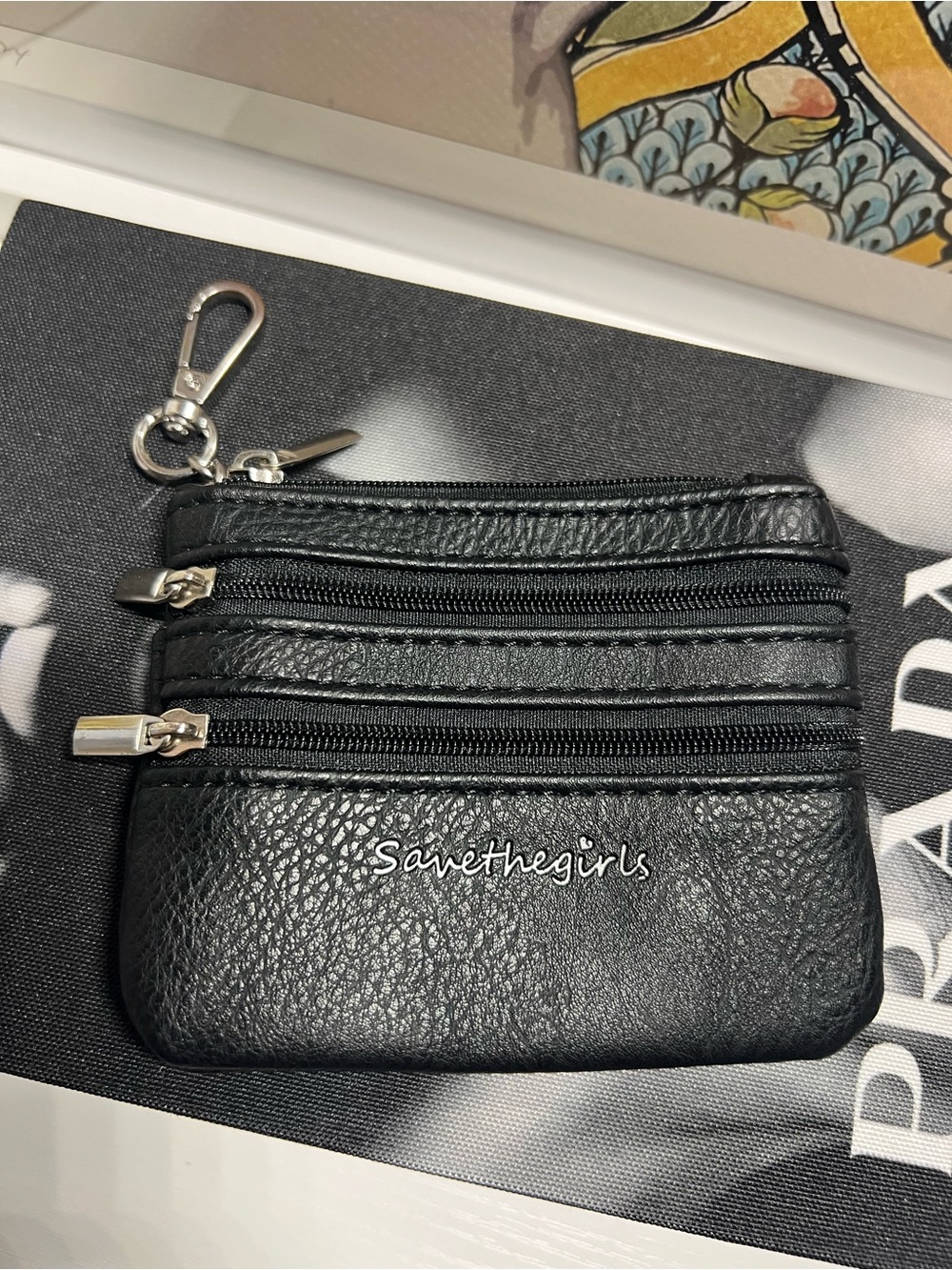 SAVE THE GIRLS Zippered Pouch